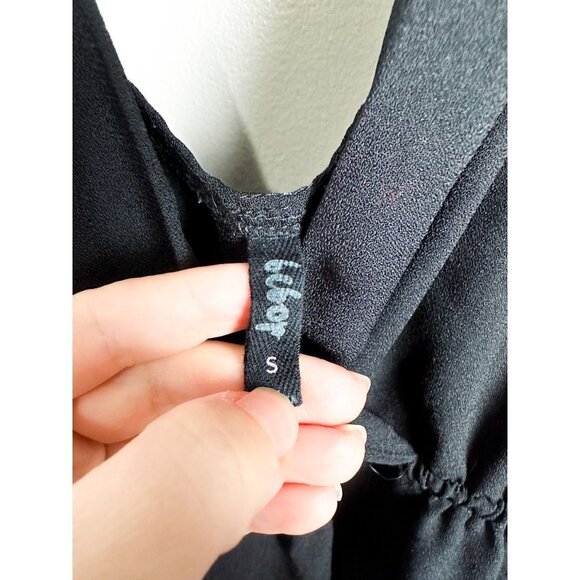 Bebop Lace Open Back Cold Shoulder V Neck Romper Jumpsuit Black Womens Small - Picture 5 of 8